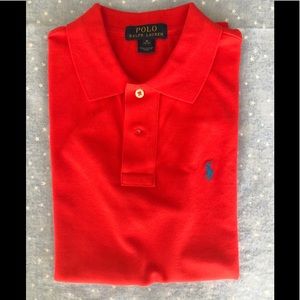 Ralph Lauren red polo shirt NWT size M(10-12)